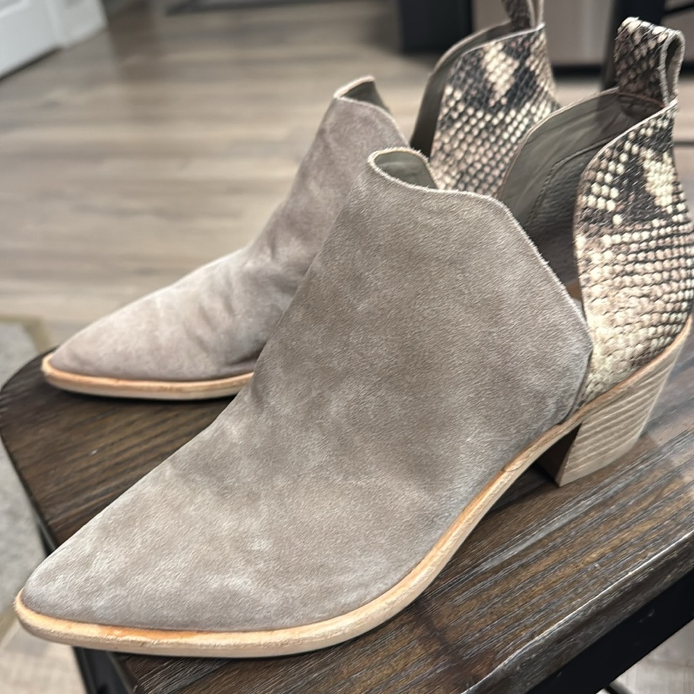 DV Suede/ Snake Booties